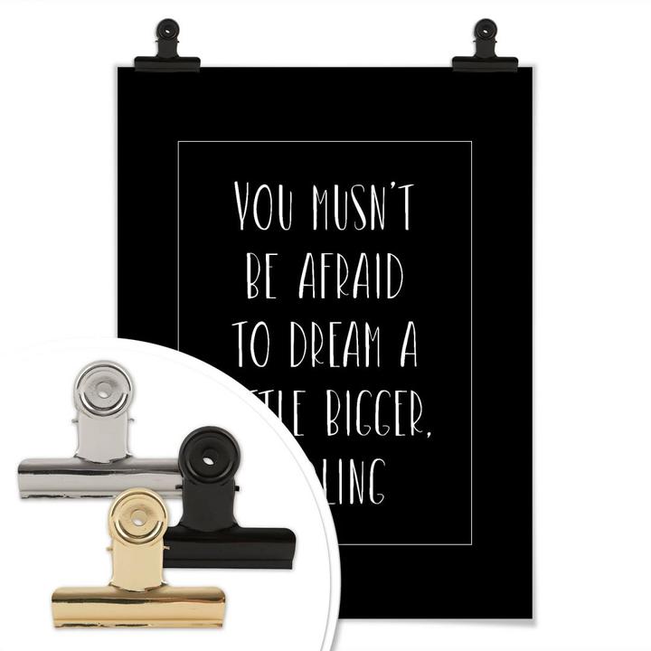 Produktbild Trenddeko You musn't be afraid (80 x 100 cm)