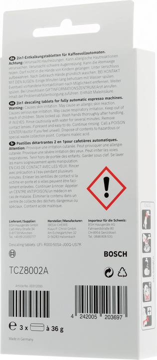 Actual product image Bosch Hausgeräte TCZ 8002 A