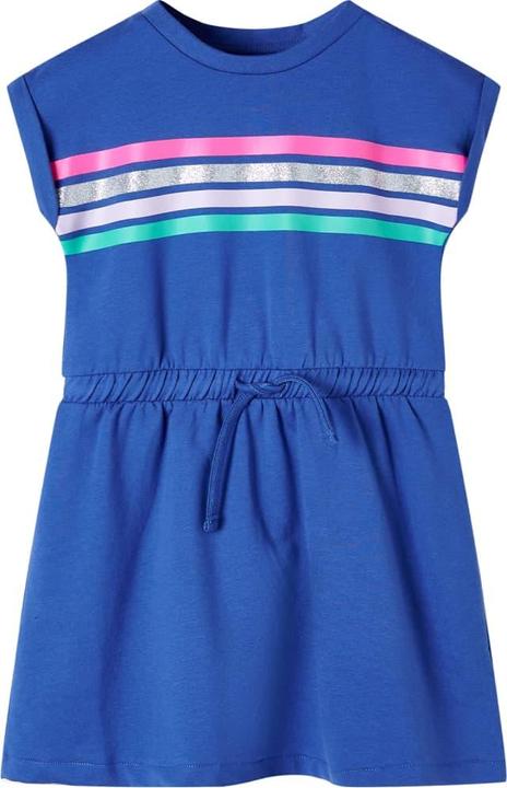 Actual product image VidaXL Children's dress with drawstring cobalt blue 92,Material: 95 (92)