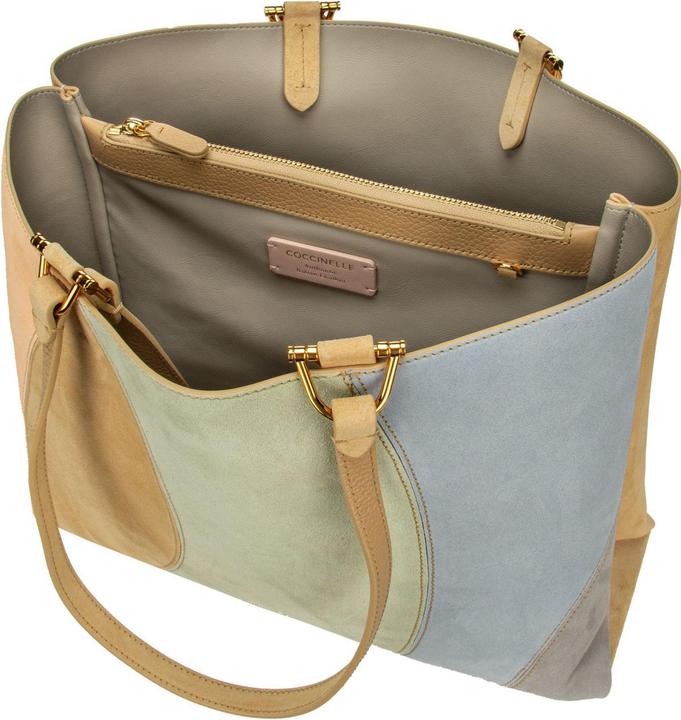 Actual product image Coccinelle Shopper Hop On Kaleidoscope Suede Patch 1802
