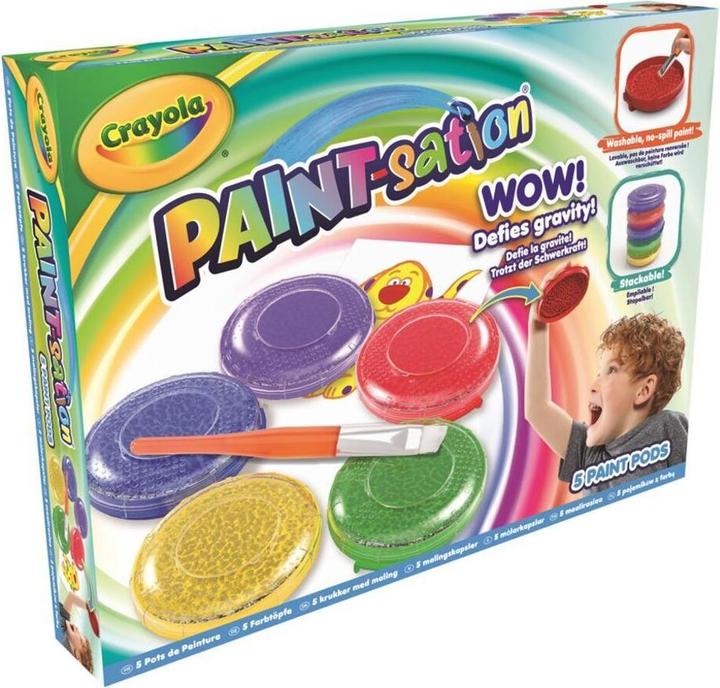 Actual product image Crayola Paint Sation colors in pot