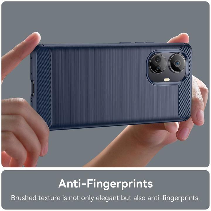 Produktbild König Design Hülle Handy Schutz für Google Motorola Samsung Xiaomi Case Cover Carbon Optik (Realme 10 Pro+)
