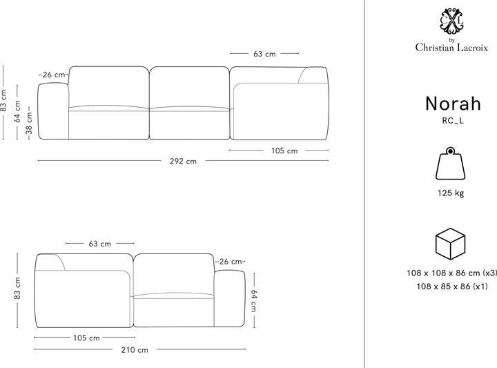 Actual product image CXL by Christian Lacroix Norah (Corner sofa)