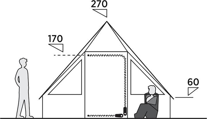 Actual product image Easy Camp Glampingzelt Orsa Cabin (braun, f?r 8 Personen, Modell 2025) (Dome tent, 9.40 kg, 8 persons)