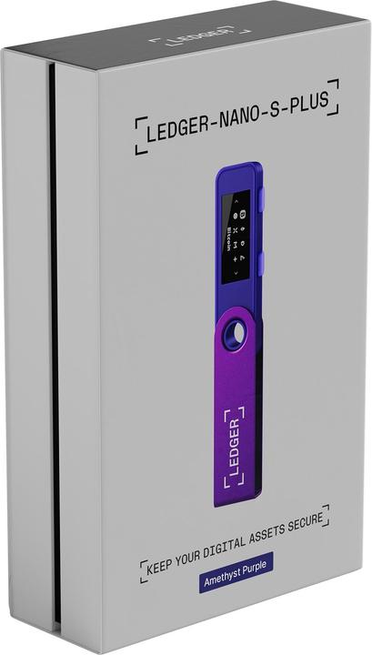 Produktbild Ledger Nano S Plus - Amethyst Purple (Ripple, Bitcoin, Litecoin, Cardano, TRON, Bitcoin Cash, Ethereum Classic, Ether, Stellar, Monero, Dogecoin)