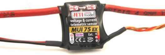 Actual product image Jeti Voltage/current sensor MUI 75 A 2.4EX duplex (8595245909598)