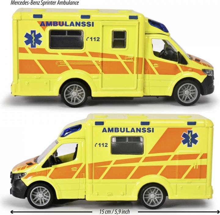 Produktbild Majorette Finnish Mercedes-Benz Sprinter Ambulance