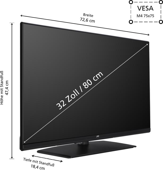 Image du produit JVC LT-32VF5355 LED-TV FHD SMART TIVO (32", LCD, Full HD, 2024)