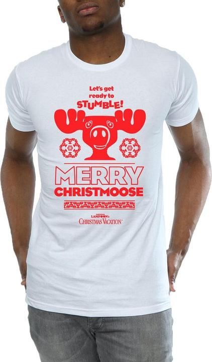 Immagine prodotto National Lampoon´s Vacation National Lampoon's Christmas Vacation Merry Christmoose Maglietta Uomo (L)