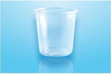 Actual product image Tedeco Gizeh Salad servers 500 ml Ø101x103 mm Round PP Clear,10 pk x 100 pcs/box
