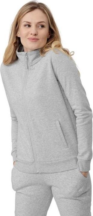 Actual product image 4F Bluza damska H4Z22-BLD351 Chłodny jasny szary melanż r.S (27)