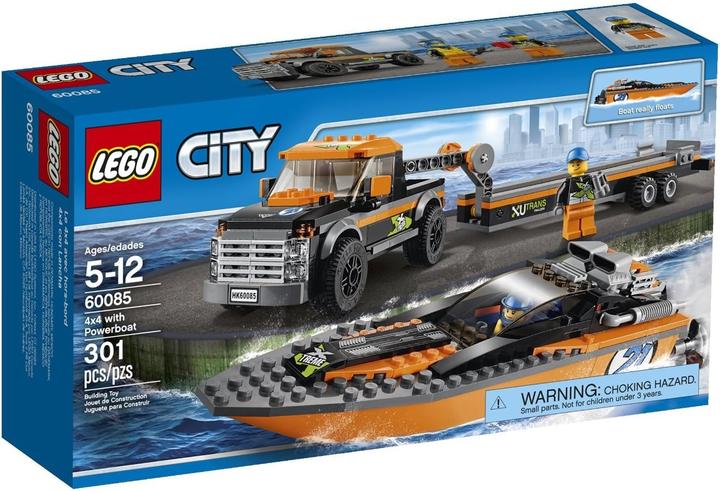Produktbild LEGO Allradfahrzeug mit Powerboot (60085, LEGO City)