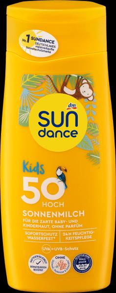 dm Sundance Kids (Sonnenmilch, SPF 50, 200 ml)