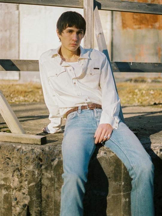 Actual product image Nudie Jeans George Chambray Western (L)