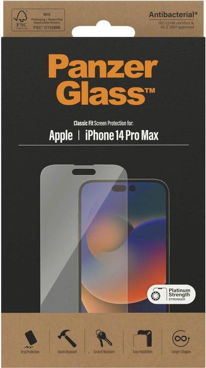 Image du produit PanzerGlass Classic Fit (1 pièce(s), Apple iPhone 14 Pro Max)