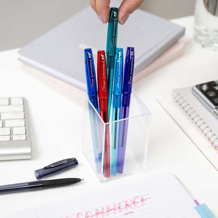 Actual product image Pilot Pack of 12 SuperGrip 0.7 mm pens (Green, 12 x)