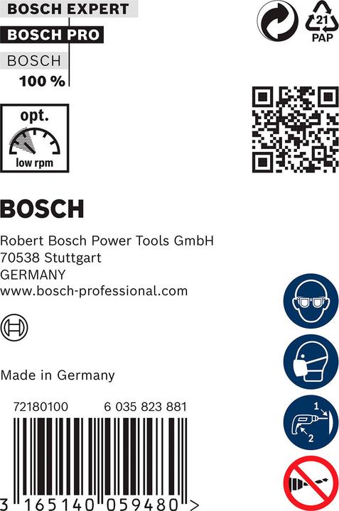 Actual product image Bosch Professional Zubehör PRO Wood HSS installation drill bit, 8 x 75 x 600 mm (8 mm)
