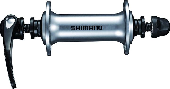 Actual product image Shimano Front hub Tiagra HB-RS400 100 mm 36-hole QR silver Box (Disc brake Center lock)
