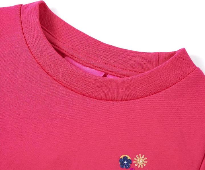 Actual product image VidaXL Children's sweatshirt bright pink 128,Material: 95 % cotton. 5 (128)