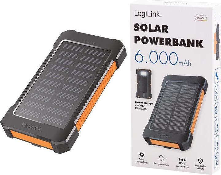 Immagine prodotto LogiLink Banca di energia solare (8000 mAh, 10 W, 29.60 Wh)