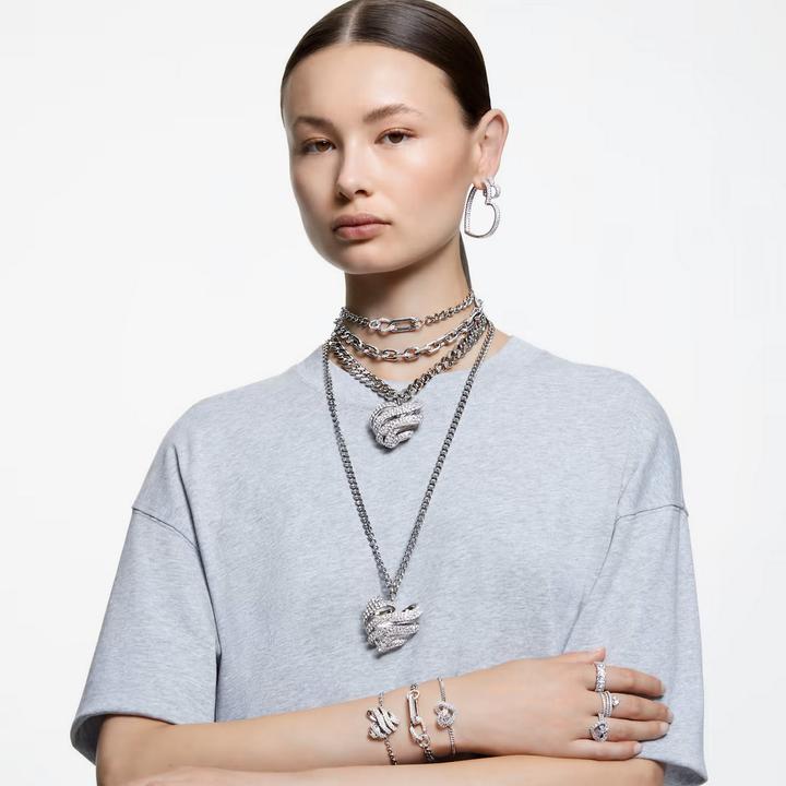 Image du produit Swarovski Matrix Cocktail Bague Différentes tailles Coeur Blanc (58)