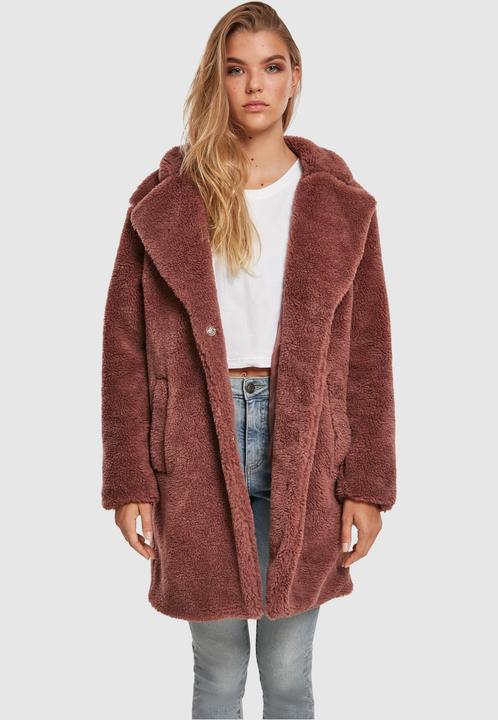 Urban Classics Ladies Oversized Sherpa Coat (XS)