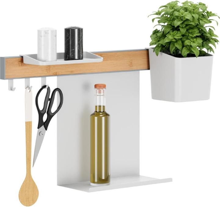 Küchenorganizer Kombi-Set S zum Kleben, Montage ohne Bohren