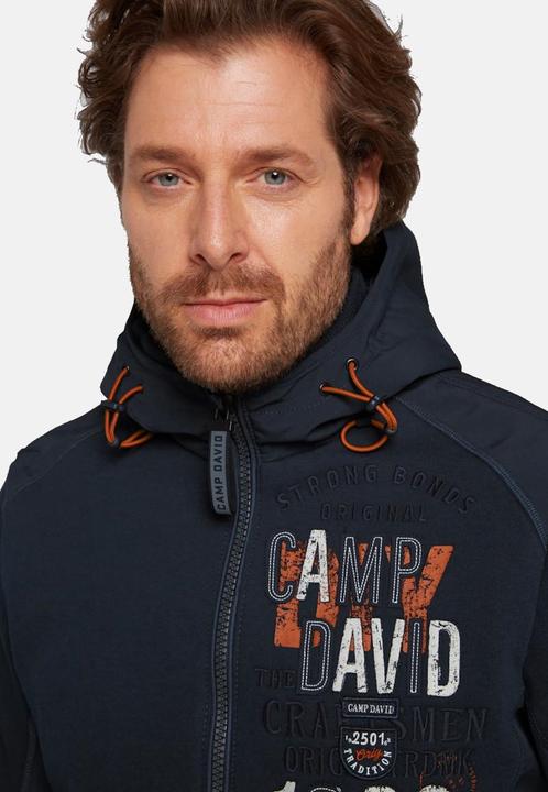 Produktbild Camp David Jacke THE CRAFTSMEN Kapuzensweatjacke (S)