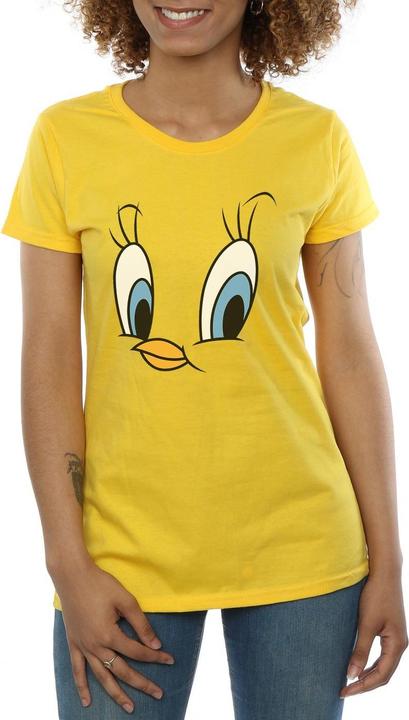Actual product image Looney Tunes Womens/Ladies Tweety Pie Face Cotton T-Shirt (XL)