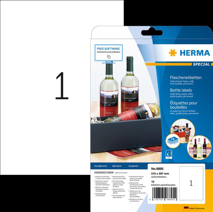 HERMA Hochglanz Etiketten A4