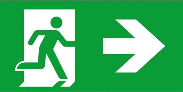 Actual product image Ceag Emergency lighting systems Pictogram disc 2-sided 40071354513