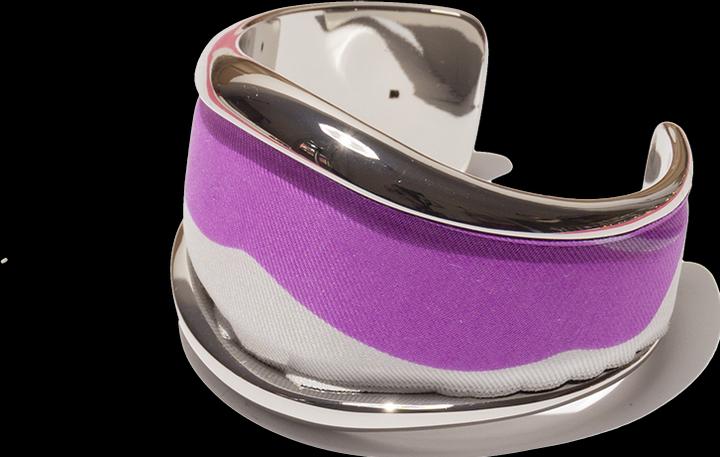 Produktbild MM33 Bangle pink lilac (Silk, Brass alloy)