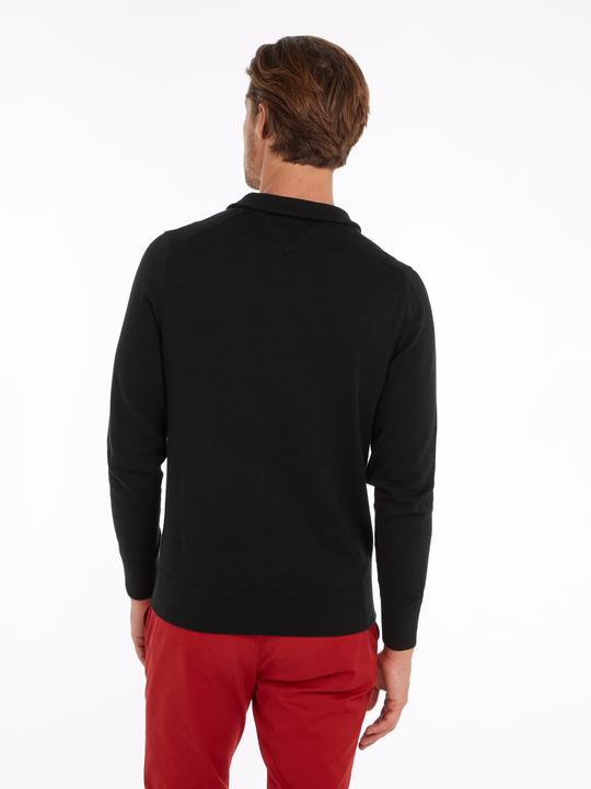 Produktbild Tommy Hilfiger Pima CTN Cashmere Pullover Zip Mock Black (M)