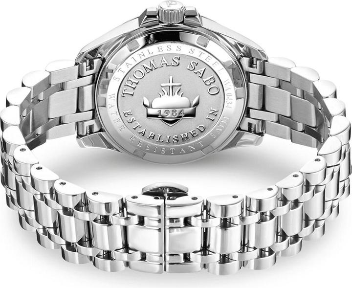 Image du produit Thomas Sabo WA0434 Damenuhr Divine Jewellery Stone silberfarben 33mm 5ATM (Montre avec pierre précieuse, 33 mm)