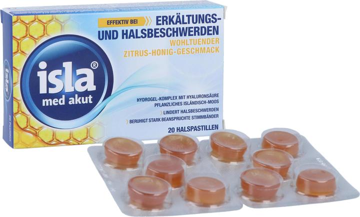 Produktbild Isla Pastillen med akut Zitrus-Honig 20 Stück (20 Stück)