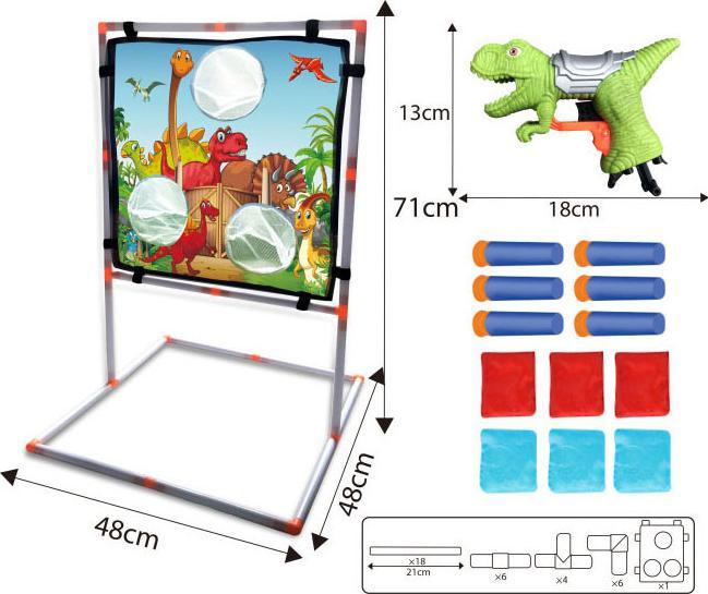 Actual product image Generic 2in1 shooting and throwing dino