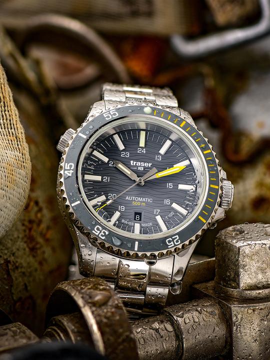 Produktbild Traser H3 110329 P67 Diver Automatik T100 Grey Special Set 46mm 50ATM (46 mm)