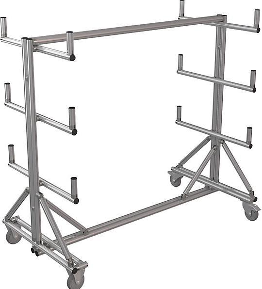 Produktbild kaiserkraft Alu-Profil Computer-Arbeitsplatz, mobil (700 kg)