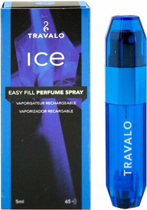 Travalo Perfume Pod Ice nachfüllbarer Parfümzerstäuber Blau 5 ml (Eau de Toilette, 5 ml)