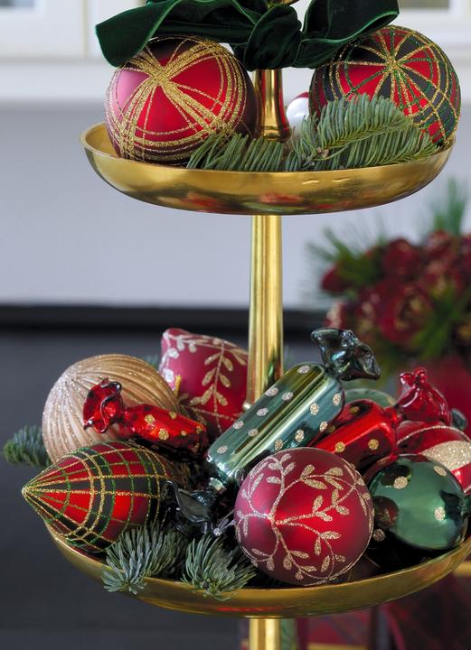 Actual product image Greengate Harmony Christmas bauble sparkling blue 8cm (1 -part)