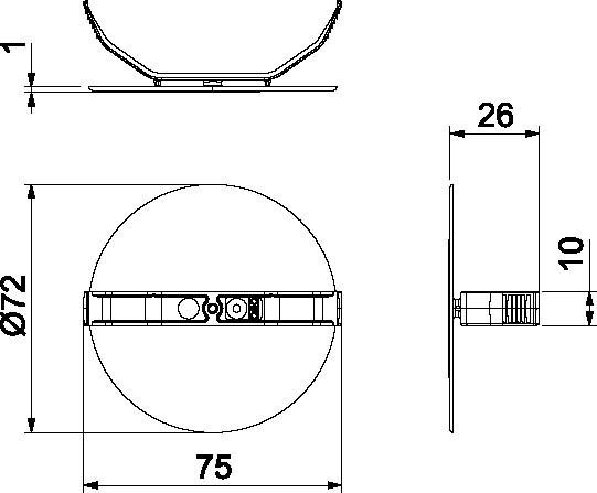 Immagine prodotto OBO Bettermann Coperchio a molla ZA 60-FD