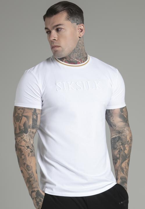 Immagine prodotto Siksilk Maglietta Logo in bianco (L)