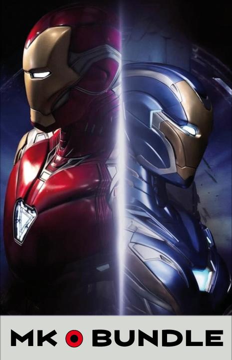 Actual product image Queen Studios Marvel's Avengers "Iron Man MK49/MK85" 1/1 Lifesize Bust Bundle