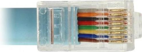 Produktbild Delock Adapter USB 2.0 Typ-A Stecker > 1 x Seriell RS-232 RJ45 Stecker 2,0 m blau (2 m)