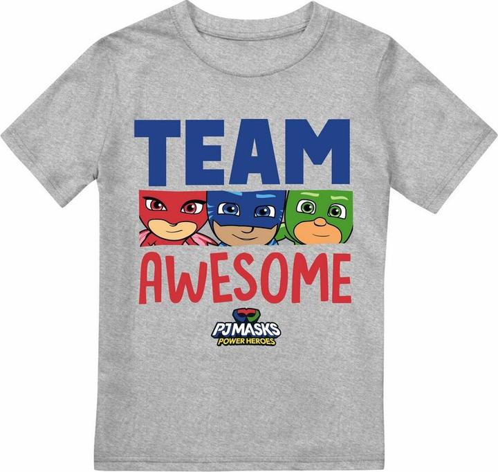 PJ Masks Boys Team Awesome Heather T-Shirt (104)