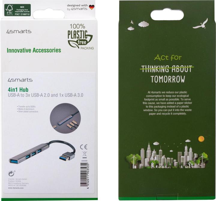 Produktbild 4smarts 456909 (USB-C, 4 Ports)