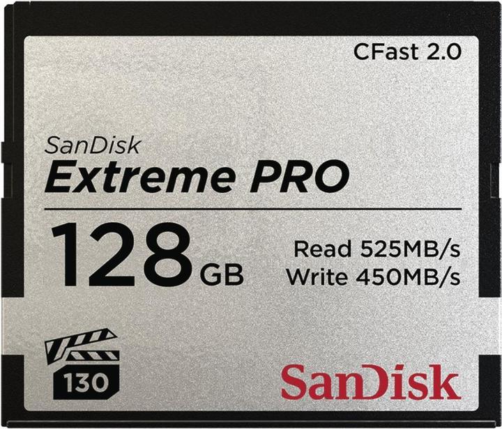 SanDisk CFast Card Extreme Pro 128GB (128 GB, CFast 2.0)