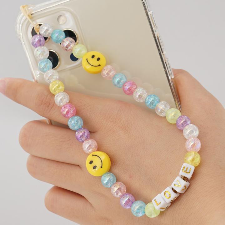 Actual product image PhoneLook Universal smartphone bracelet jewellery charms N°31 LOVE smiley multicolor