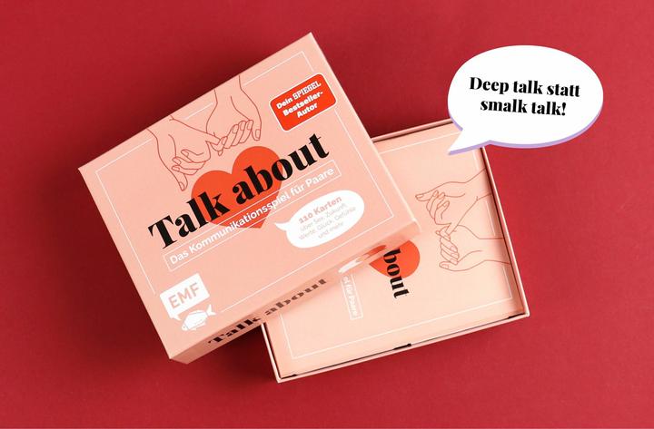 Produktbild Kartenspiel: Talk about - Das Kommunikationsspiel für Paare (Kartenspiel, Deutsch)