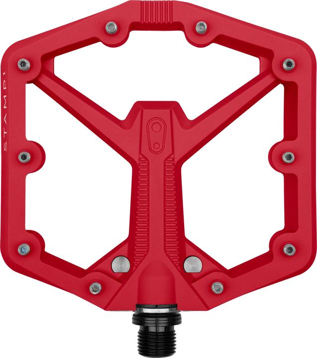 Actual product image Crankbrothers Pedal Stamp 1 large red Gen 2